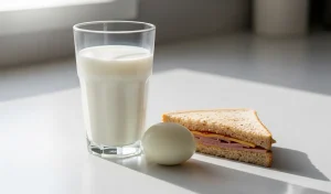 شیر با تخم مرغ