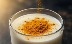 شیر و زردچوبه