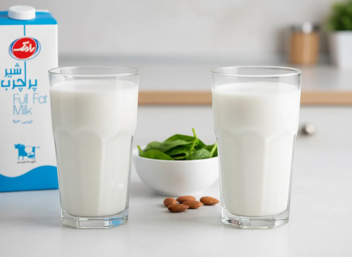 شیر بادام با شیر گاو4 Uncategorized @fa تفاوت شیر بادام با شیر گاو