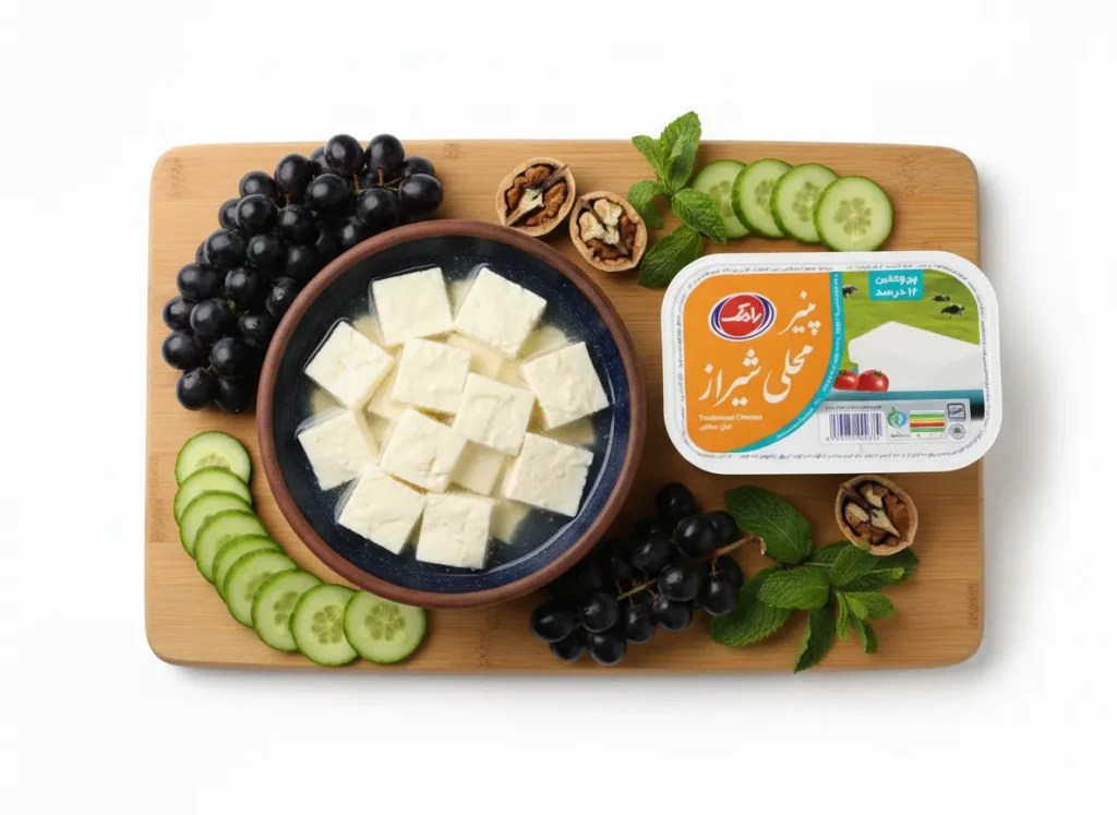 میزان پروتئین پنیر شیرازی