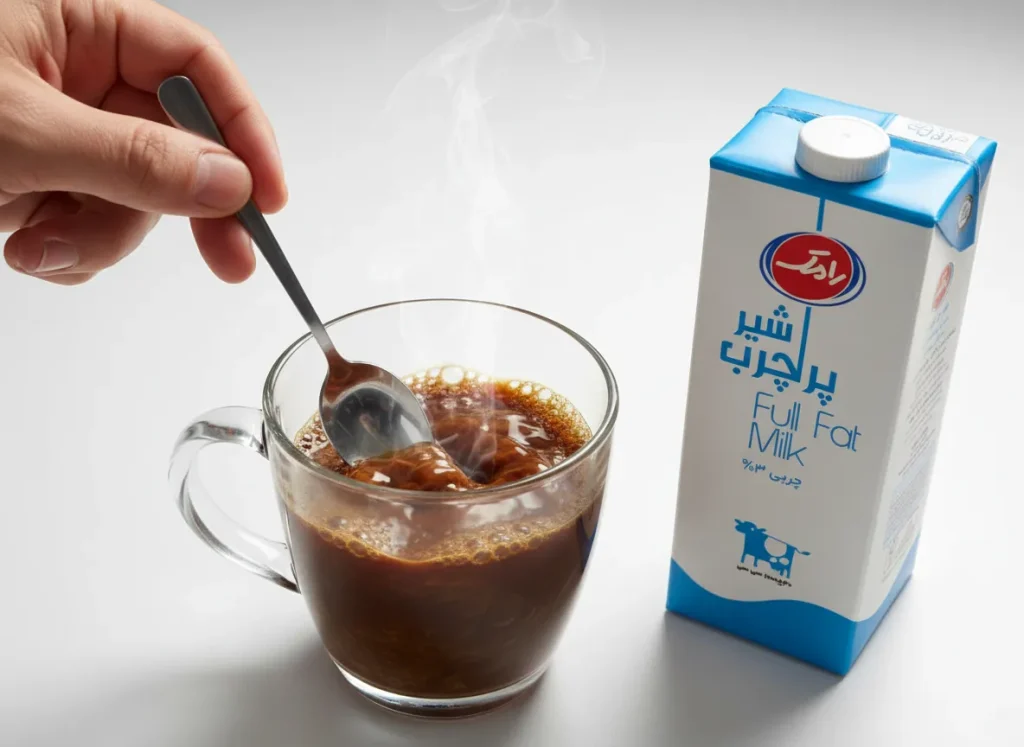 چگونه شیر نسکافه درست کنیم