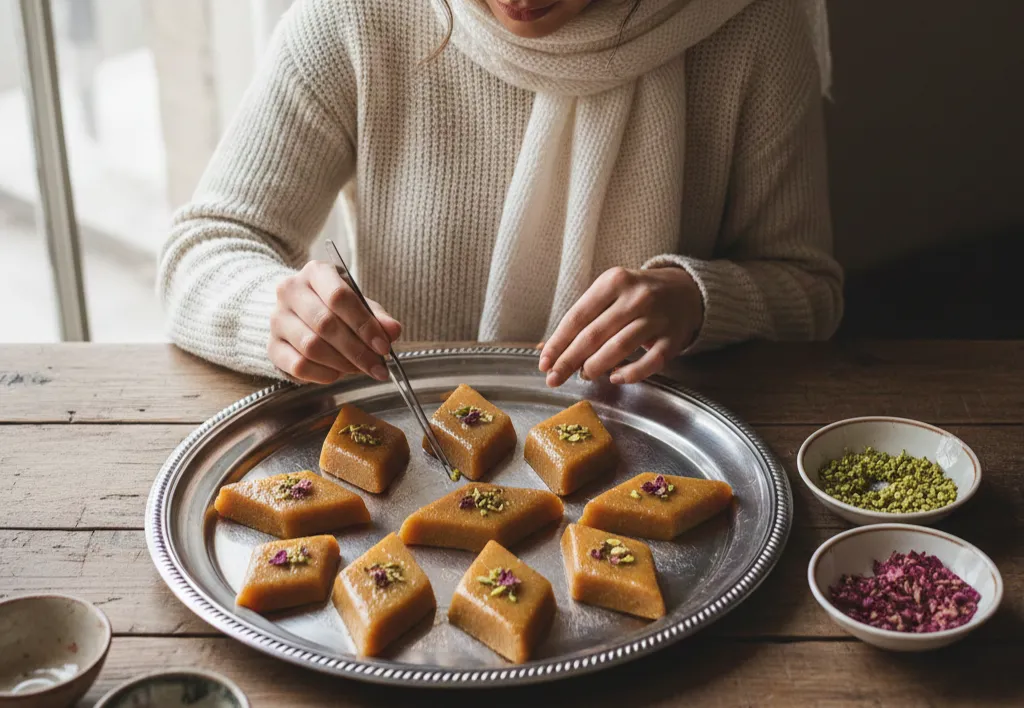 حلوا با شیر خشک 2 11 Uncategorized @fa آموزش حلوا با شیر خشک