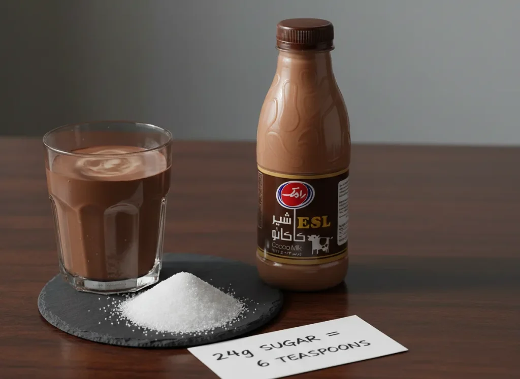 شیر کاکائو چقدر شکر میخواد