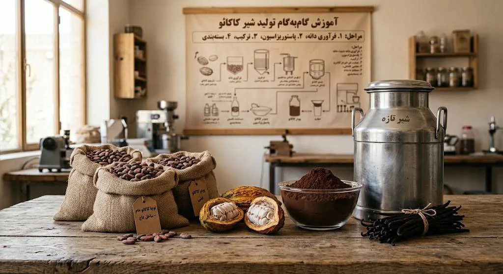 آموزش شیر کاکائو بیرونی