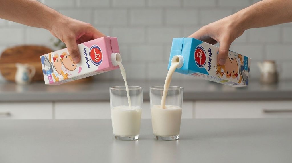 تفاوت پروتئین شیر کم چرب و پرچرب