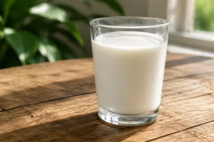 یک لیوان شیر پر چرب چقدر کالری دارد