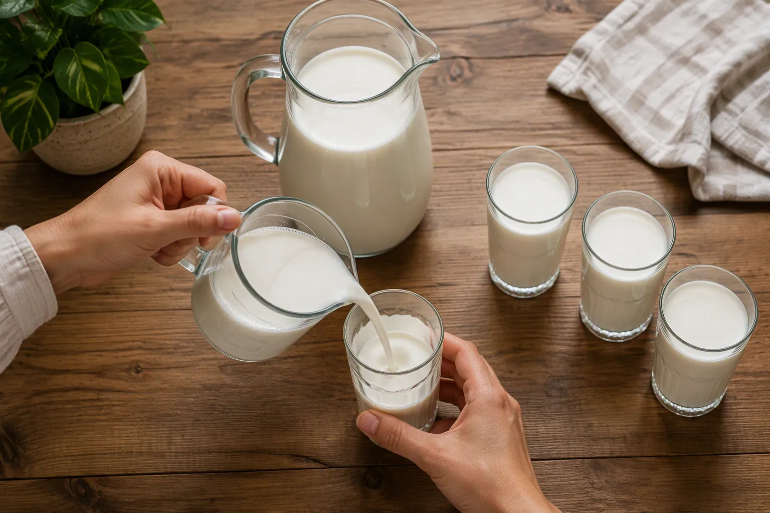 یک لیتر شیر پرچرب چقدر پروتئین دارد