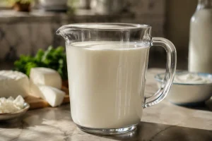 یک لیتر شیر پرچرب چقدر پروتئین دارد