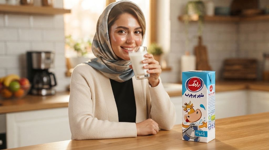 شیر پرچرب برای چاقی صورت