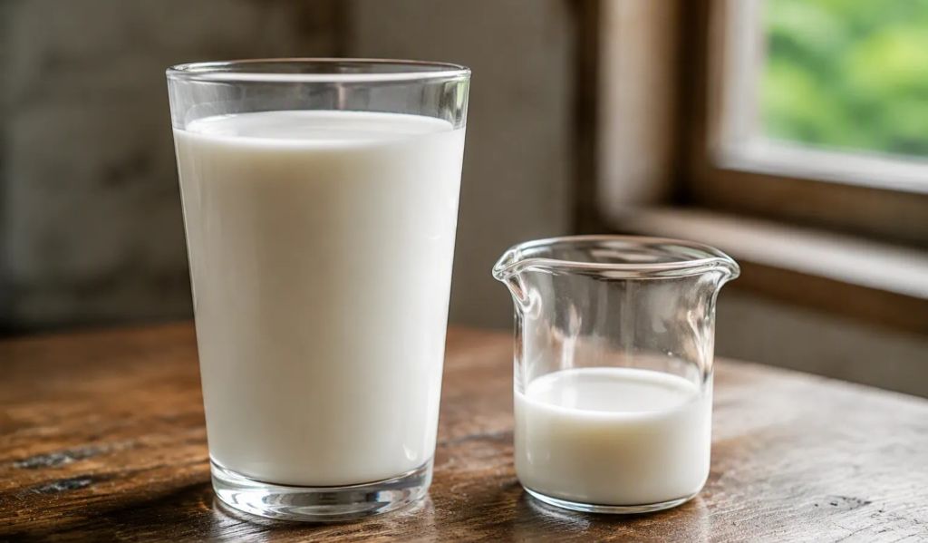 شیر پرچرب چقدر کالری دارد